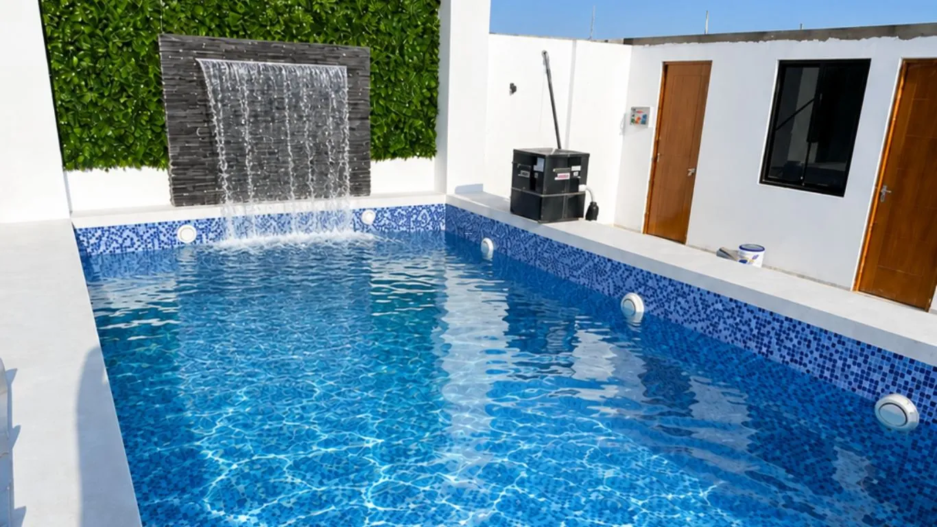 Piscina casa de playa en la costa norte